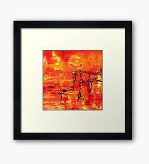 Dendritic Echoes Framed Print