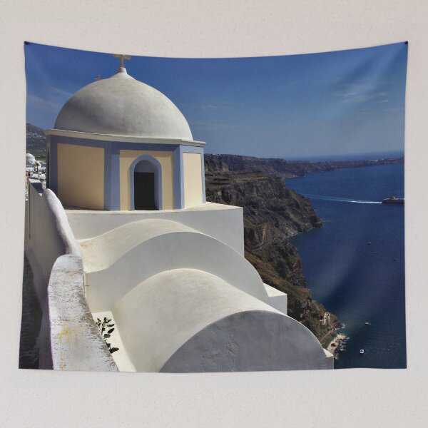 Item preview, Building in Fira, Santorini designed and sold by Jeremy Hayden.