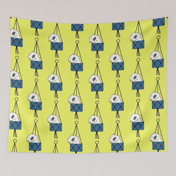 Item preview, Bulloe Vera Bullterrier Aloe Vera Hanging Planter Cute Dog Dogger Succulent Pack Pattern designed and sold by Artventurous.