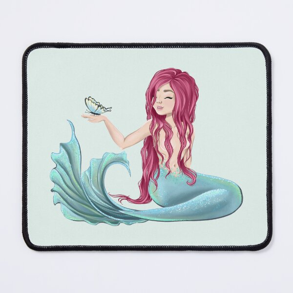 Item preview, Animal Rescue Butterfly Save Oceans Girl Mermaid Illustration designed and sold by CreativeBu.