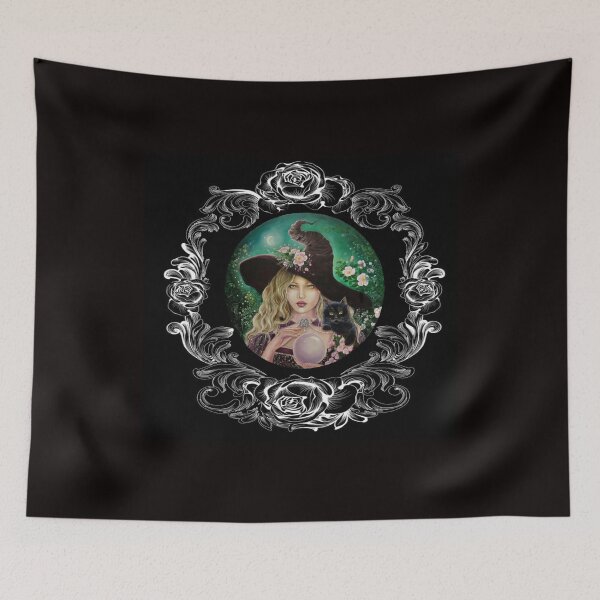 Item preview, Wicca witch black cat  designed and sold by Gabriella  Szabo.