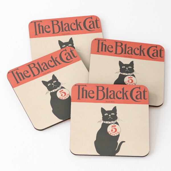 Item preview, THE BLACK CAT 5 Cents December 1900 Vintage Magazine Cover Poster designed and sold by retroposters.