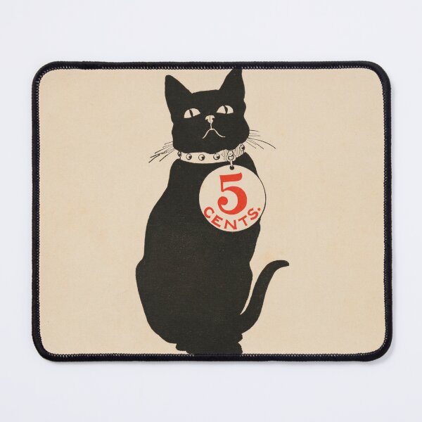 Item preview, THE BLACK CAT 5 Cents December 1900 Vintage Magazine Cover Poster designed and sold by retroposters.