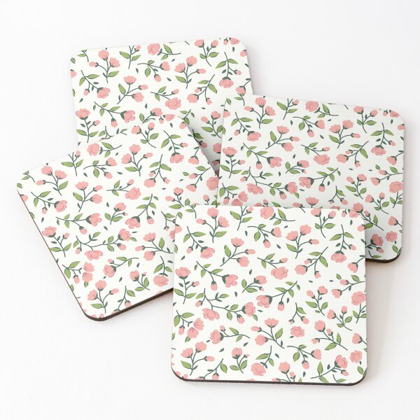 Item preview, Romantic leaves and flowers. designed and sold by 4lowpoly.