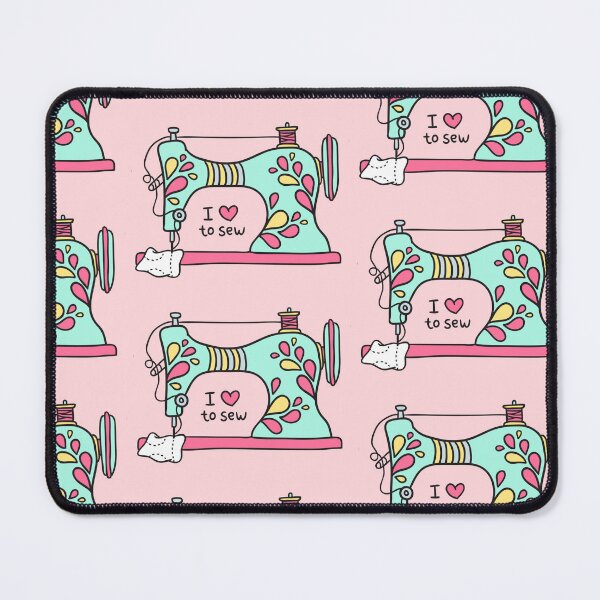 Item preview, Cute Floral Sewing Machine I love to Sew designed and sold by darlingseason.