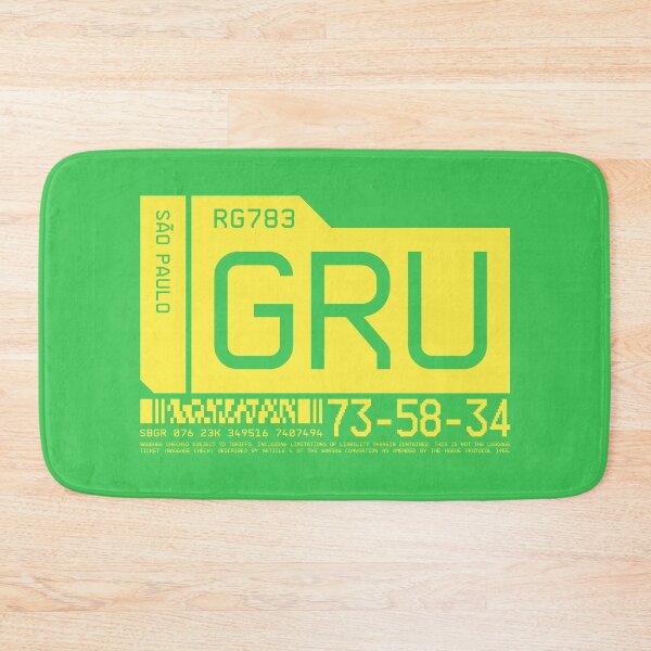 Aperçu de l'œuvre Luggage Tag C - GRU Sao Paulo Brazil créée et vendue par VoodooCircus.