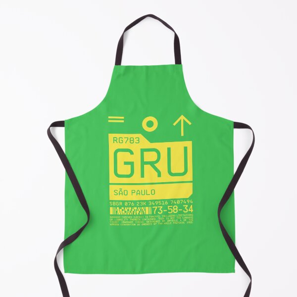 Aperçu de l'œuvre Luggage Tag C - GRU Sao Paulo Brazil créée et vendue par VoodooCircus.