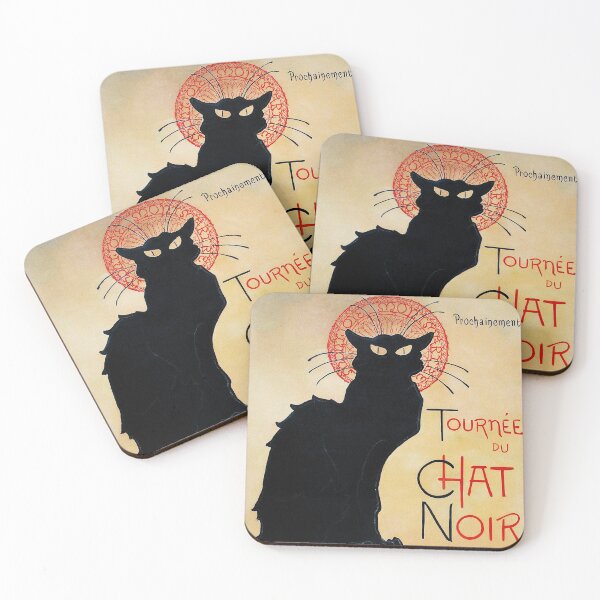 Item preview, Tournee Du CHAT NOIR Avec Rodolphe Salis 1896 Vintage Poster by Theophile Alexandre Steinlen  designed and sold by retroposters.