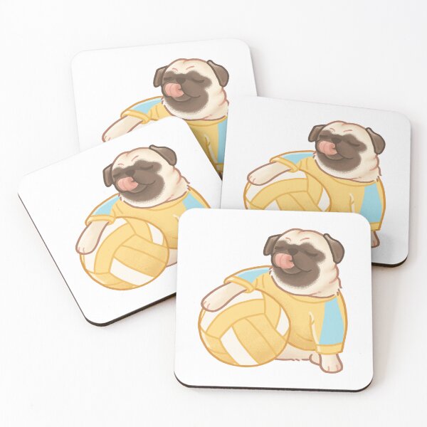 Item preview, Pug Volley Ball Beach Summer designed and sold by eliasgrafix.