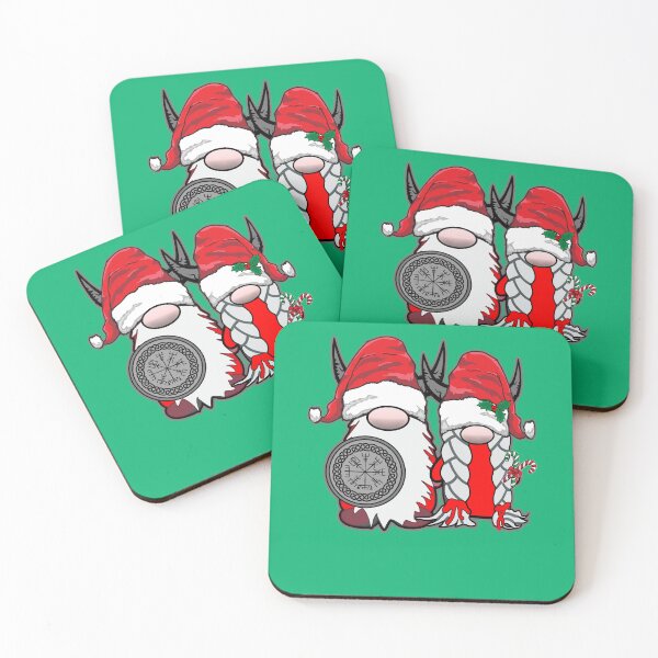 Item preview, Cute Nordic Gnomes Viking Tomte Couple Scandinavian Nisse Christmas designed and sold by funnytshirtemp.