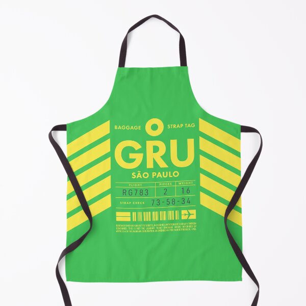 Aperçu de l'œuvre Luggage Tag D - GRU Sao Paulo Brazil créée et vendue par VoodooCircus.