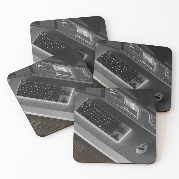 Item preview, Black and White Workstation Setup Render designed and sold by auzunderr.