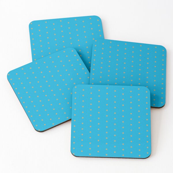 Item preview, Classic Polka Dot_ Golden Bright Blue Vivid Blue Sky Blue Deep Blue Cyan Blue designed and sold by mimihuang creations.