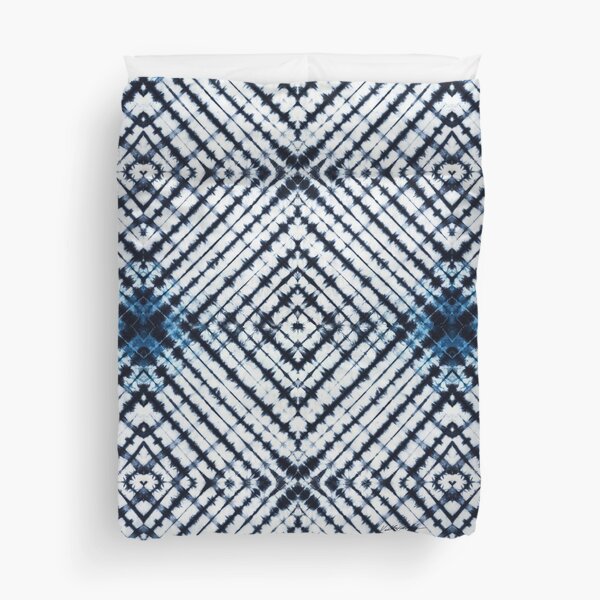 Diamonds Indigo Duvet Cover