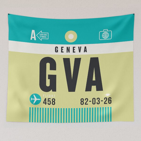 Item preview, Luggage Tag A - GVA Geneva Switzerland designed and sold by VoodooCircus.