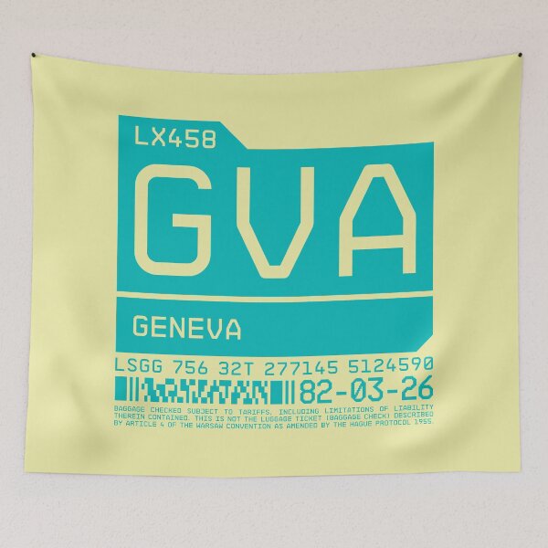 Item preview, Luggage Tag C - GVA Geneva Switzerland designed and sold by VoodooCircus.