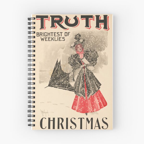 Item preview, TRUTH Brightest of Weeklies 1896 CHRISTMAS American Magazine Poster designed and sold by retroposters.