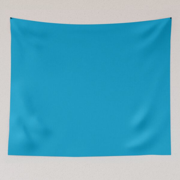 Item preview, Plain Solid Color Hot Blue Water Blue Vivid Blue Sky Blue Cyan Blue designed and sold by mimihuang creations.