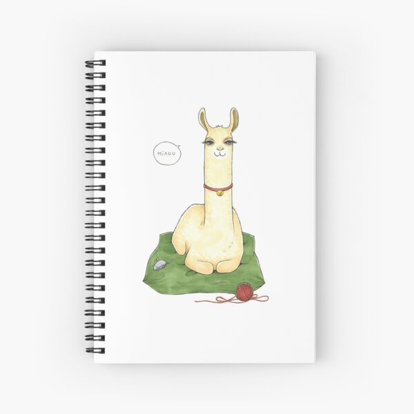 lama chat Cahier à spirale