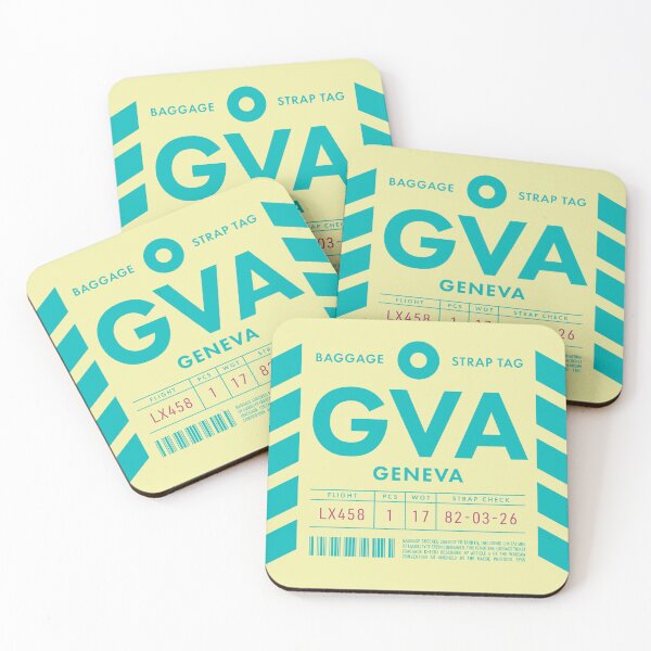 Item preview, Luggage Tag D - GVA Geneva Switzerland designed and sold by VoodooCircus.