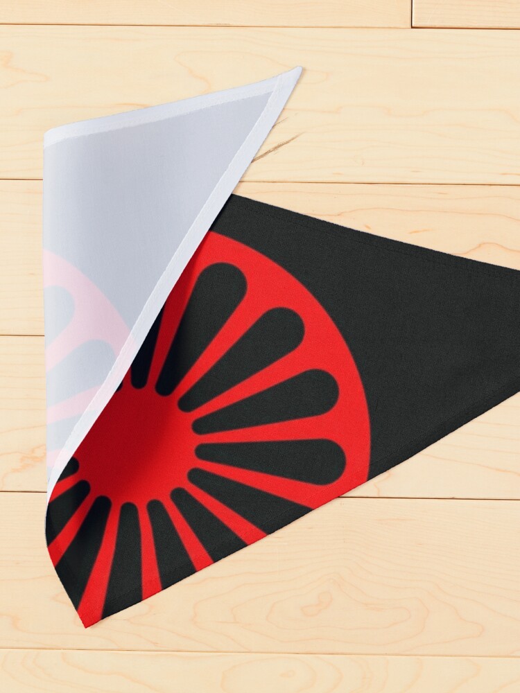 Alternate view of Romani anarchist flag Pet Bandana