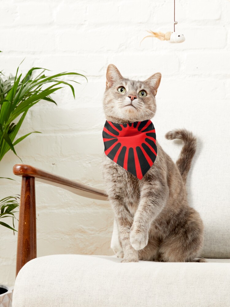 Alternate view of Romani anarchist flag Pet Bandana