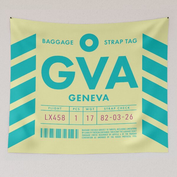 Item preview, Luggage Tag D - GVA Geneva Switzerland designed and sold by VoodooCircus.