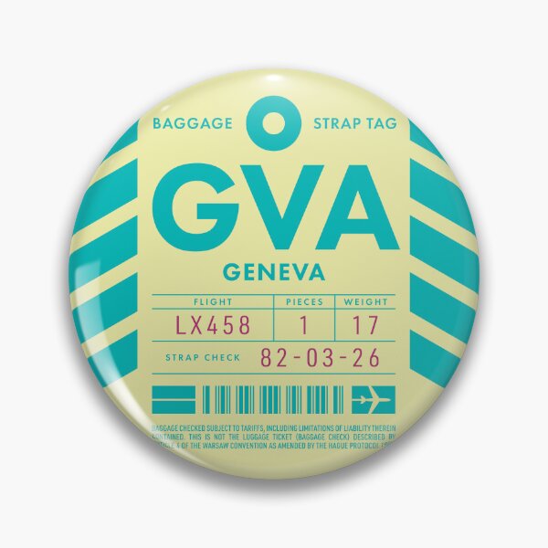 Item preview, Luggage Tag D - GVA Geneva Switzerland designed and sold by VoodooCircus.