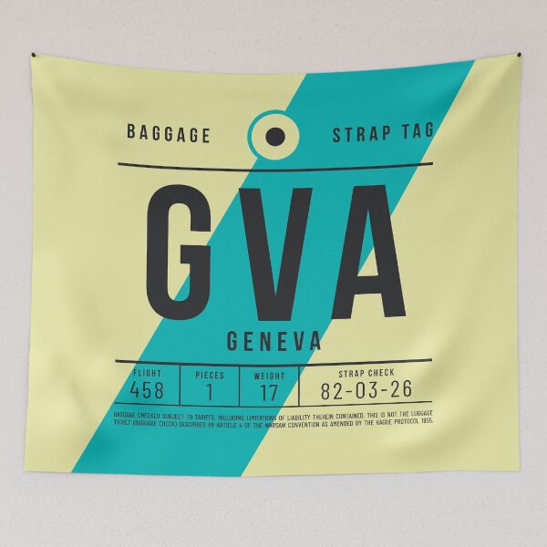 Item preview, Luggage Tag E - GVA Geneva Switzerland designed and sold by VoodooCircus.