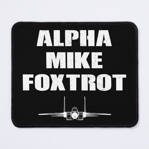 Item preview, Alpha Mike Foxtrot fighter jet designed and sold by NicGrayGraphic.