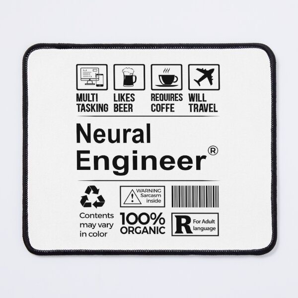 Item preview, Neural engineer T Shirt, MultiTasking Certified Job Gift Item, Job Profession, Neural engineer Christmas Birthday Gift designed and sold by xlnv.