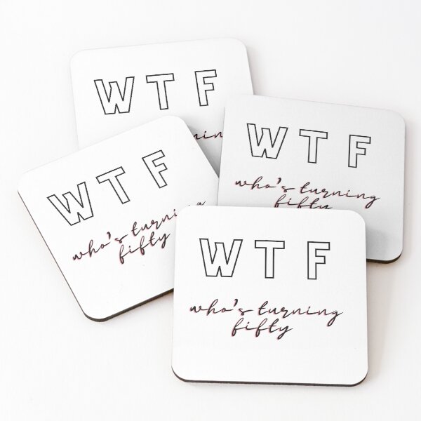 Item preview, WTF who's turning fifty designed and sold by jewelryhiba1.