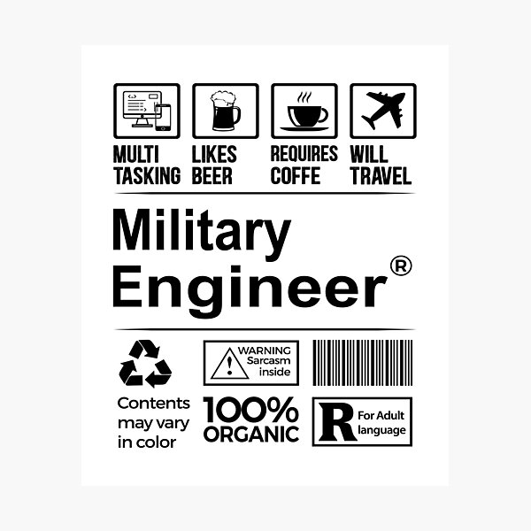 Item preview, Military engineer T Shirt, MultiTasking Certified Job Gift Item, Job Profession, Military engineer Christmas Birthday Gift designed and sold by xlnv.