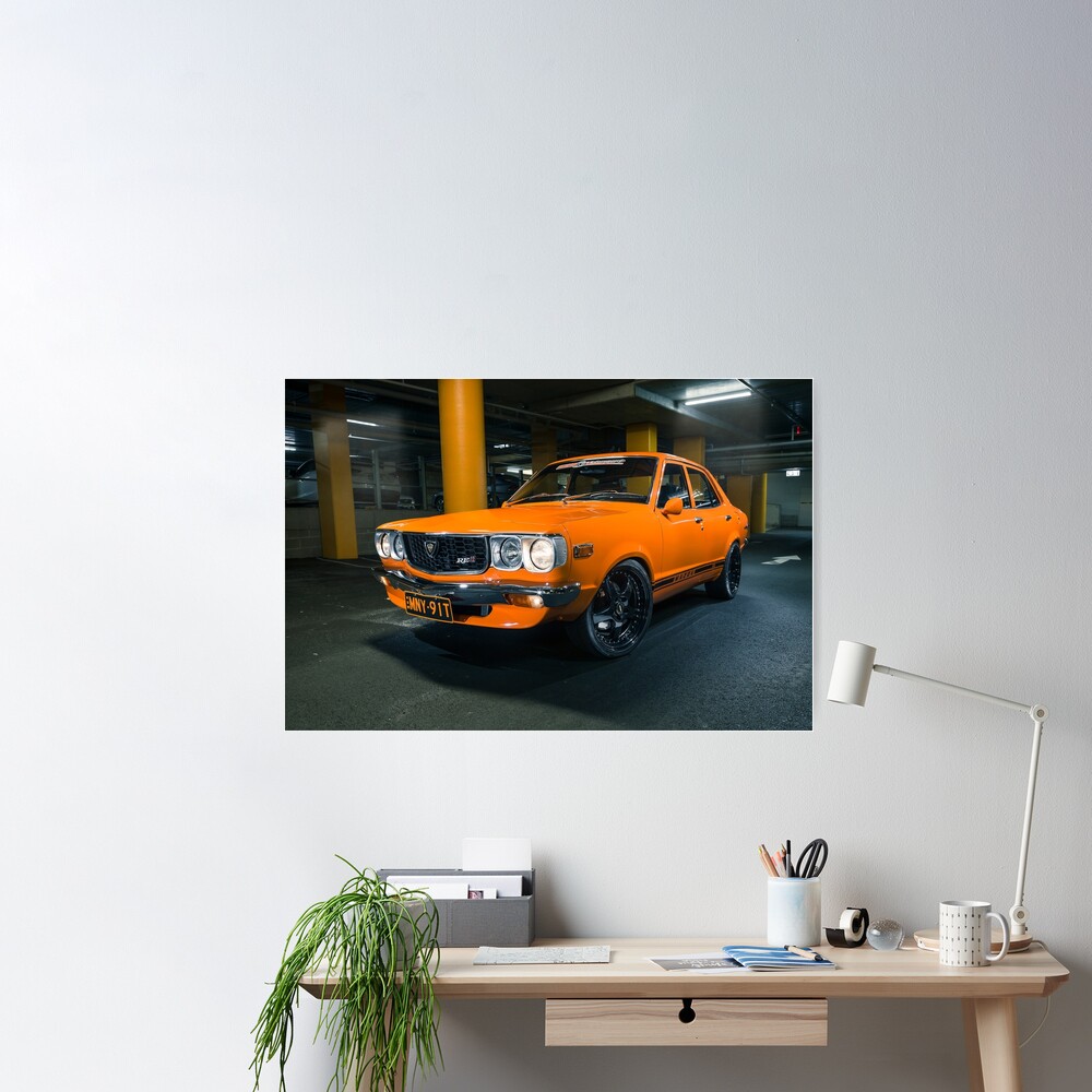 Brent Milton's Mazda RX3 Poster for Sale by HoskingInd