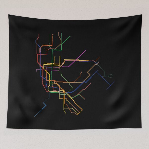 Item preview, New York City Subway System Map NYC NY designed and sold by unfinishedneigh.