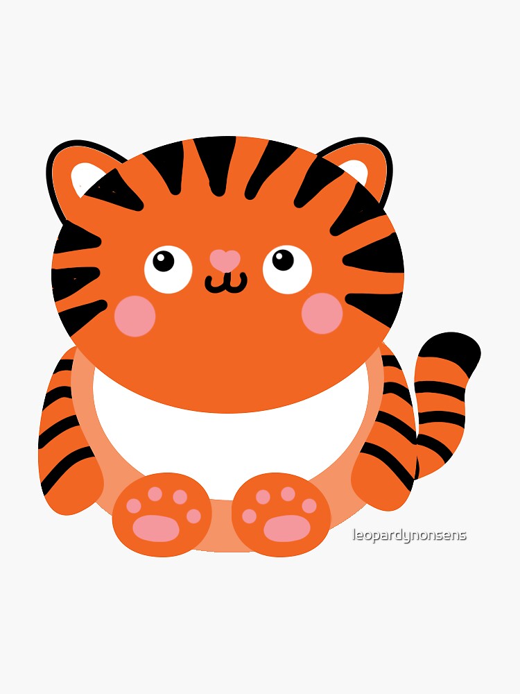 Cute Kawaii Tiger by leopardynonsens