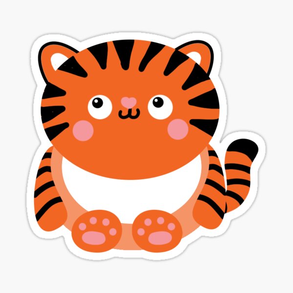 Cute Kawaii Tiger Sticker