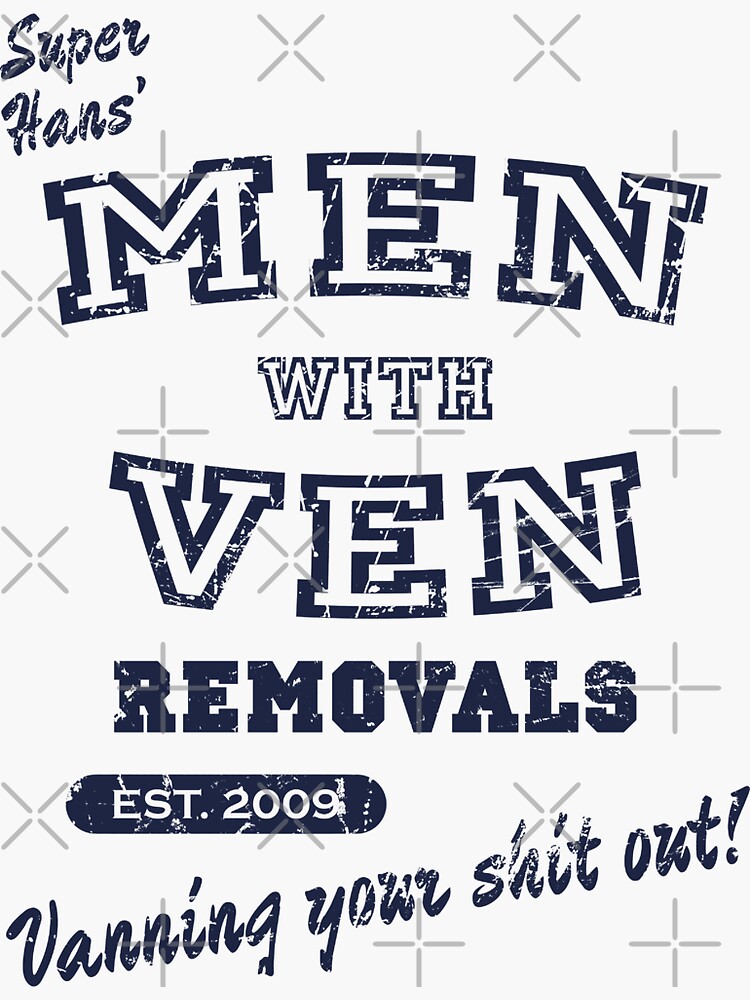 Peep Show Men With Ven Sticker For Sale By Ponchtheowl Redbubble