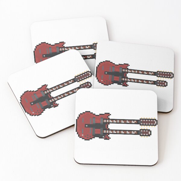 Item preview, Pixel Big Red Double Neck Guitar designed and sold by gkillerb.