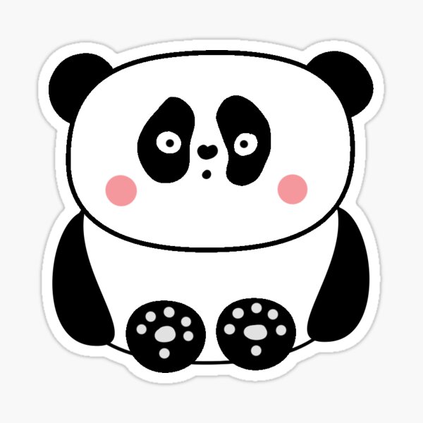 Cute Kawaii Panda Sticker