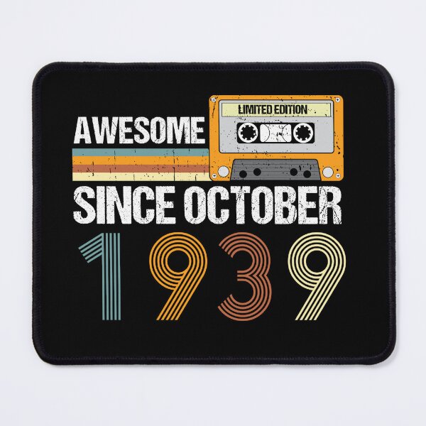 Item preview, Awesome Since October 1939 | 83th Birthday Gifts | 83 Years Old Gifts designed and sold by AMINE  ★★★★★.