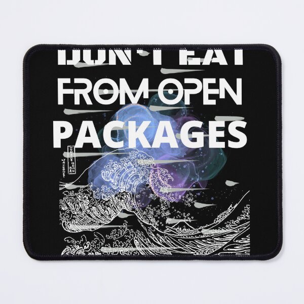 Item preview, Don't eat from open packages designed and sold by Kgomotso Makgoka.