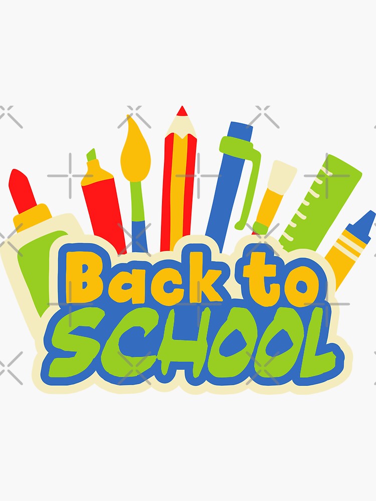 "Back To School Day" Sticker for Sale by Shalapyyahiya Redbubble