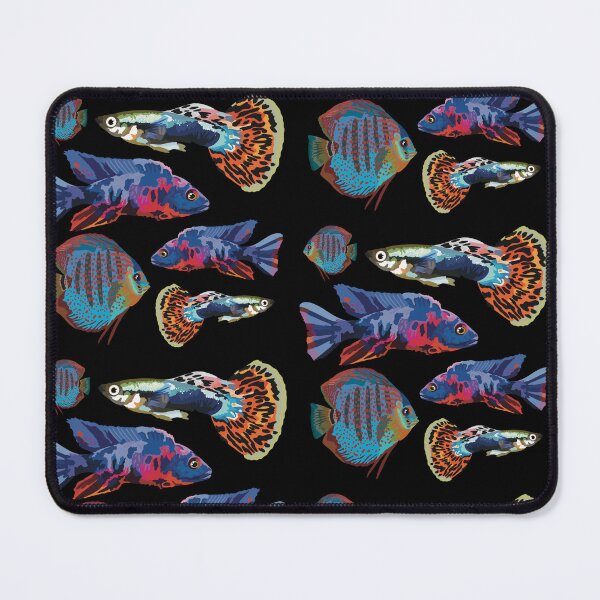 Item preview, A is for Aquarium Fish,Aquarium Fish Illustration – Colorful Freshwater and Marine Fish Artwork designed and sold by PrettylittlepastelUk.