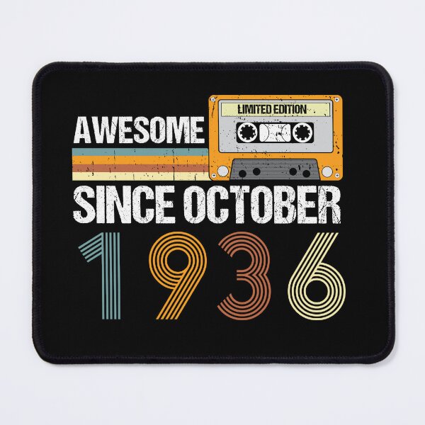 Item preview, Awesome Since October 1936 | 86th Birthday Gifts | 86 Years Old Gifts designed and sold by AMINE  ★★★★★.