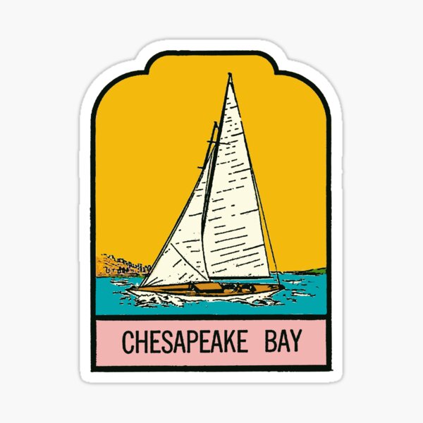 Item preview, Vintage Style Chesapeake Bay Decal designed and sold by zsonn.