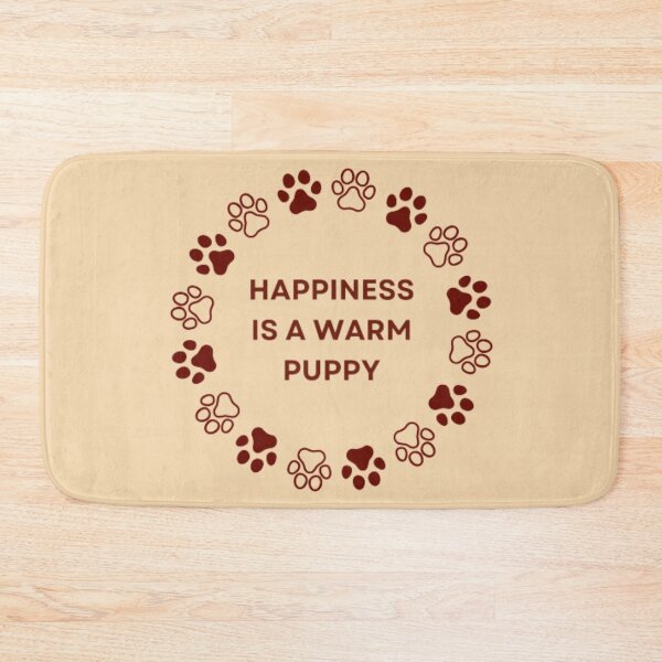 Item preview, Happiness is a warm puppy designed and sold by R&C.