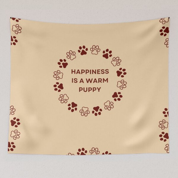 Item preview, Happiness is a warm puppy designed and sold by R&C.