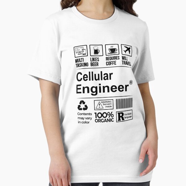 Item preview, Cellular engineer T Shirt, MultiTasking Certified Job Gift Item, Job Profession, Cellular engineer Christmas Birthday Gift designed and sold by xlnv.