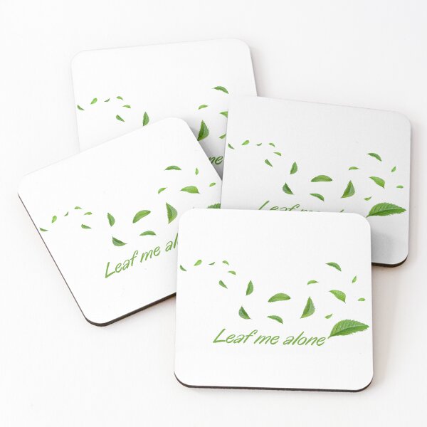 Item preview, Fun leaf pun "leaf me alone!" designed and sold by 0rsino.